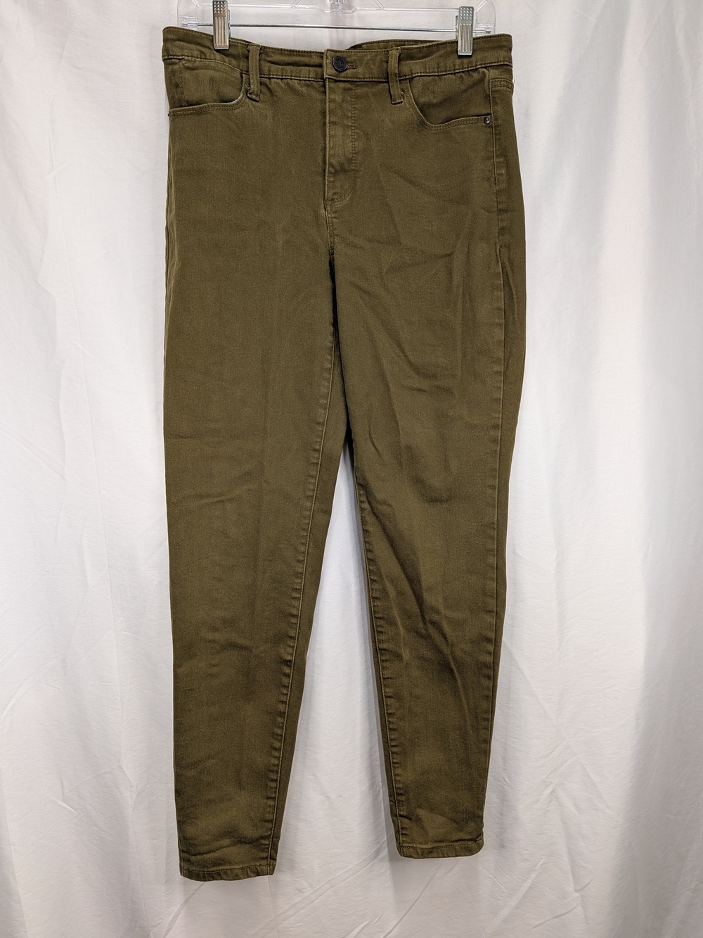 Talbots Olive-Green Skinny High-Rise Jeans